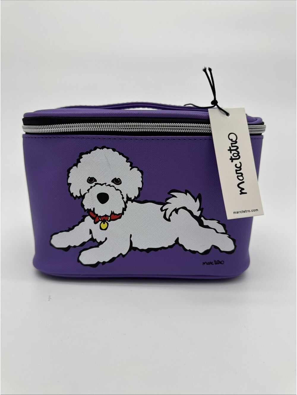 Marc Tetro Cosmetica Case featuring Bichon Frisé Dog New With Tags